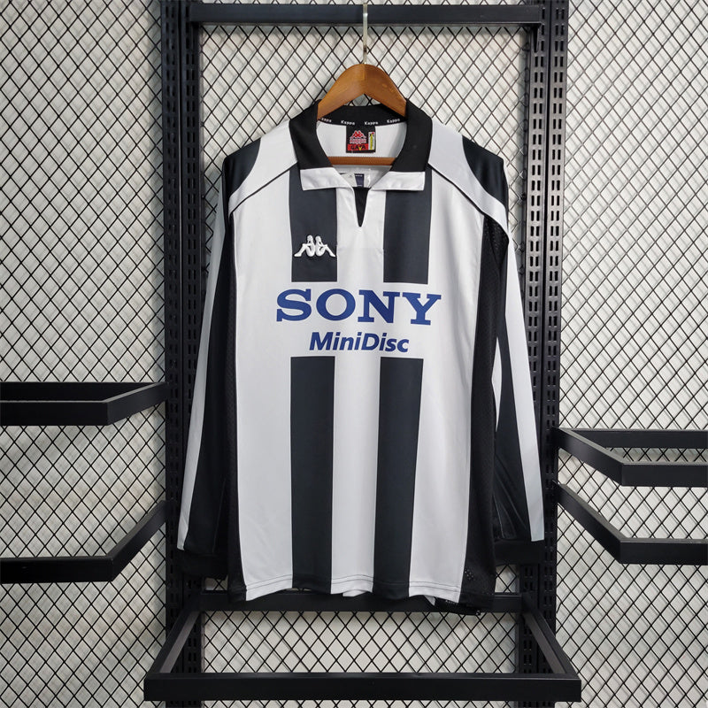 JUV Jersey 97/98 Long Sleeve history retro Football Kits Custom Name 1997 1998 Soccer Sport Shirt