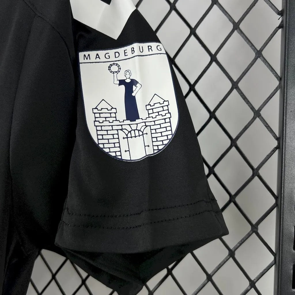 1. FC Magdeburg Jersey 25/26 Black Commemorative Football Kit Soccer Jersey