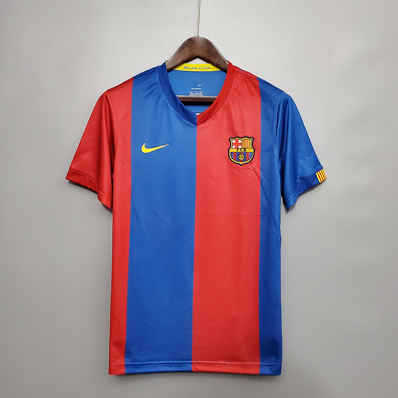Barcelona Retro Jersey 2006/07 Home Football Jersey Soccer Shirt