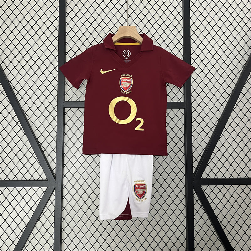 Retro Kids Arsenal Home Jersey 05/06