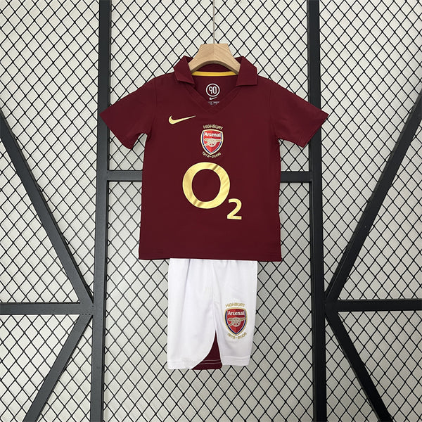 Retro Kids Arsenal Home Jersey 05/06