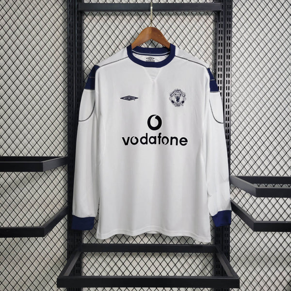 Man United Jersey Away Kit 99/00 Retro Long Sleeves Football Team Soccer Shirt