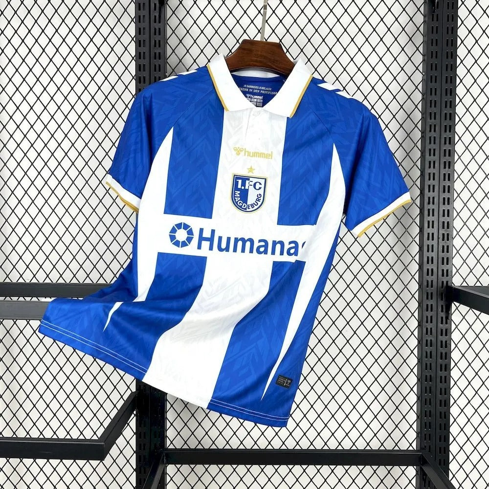 1. FC Magdeburg Jersey 25/26  Commemorative Football Kit Soccer Jersey
