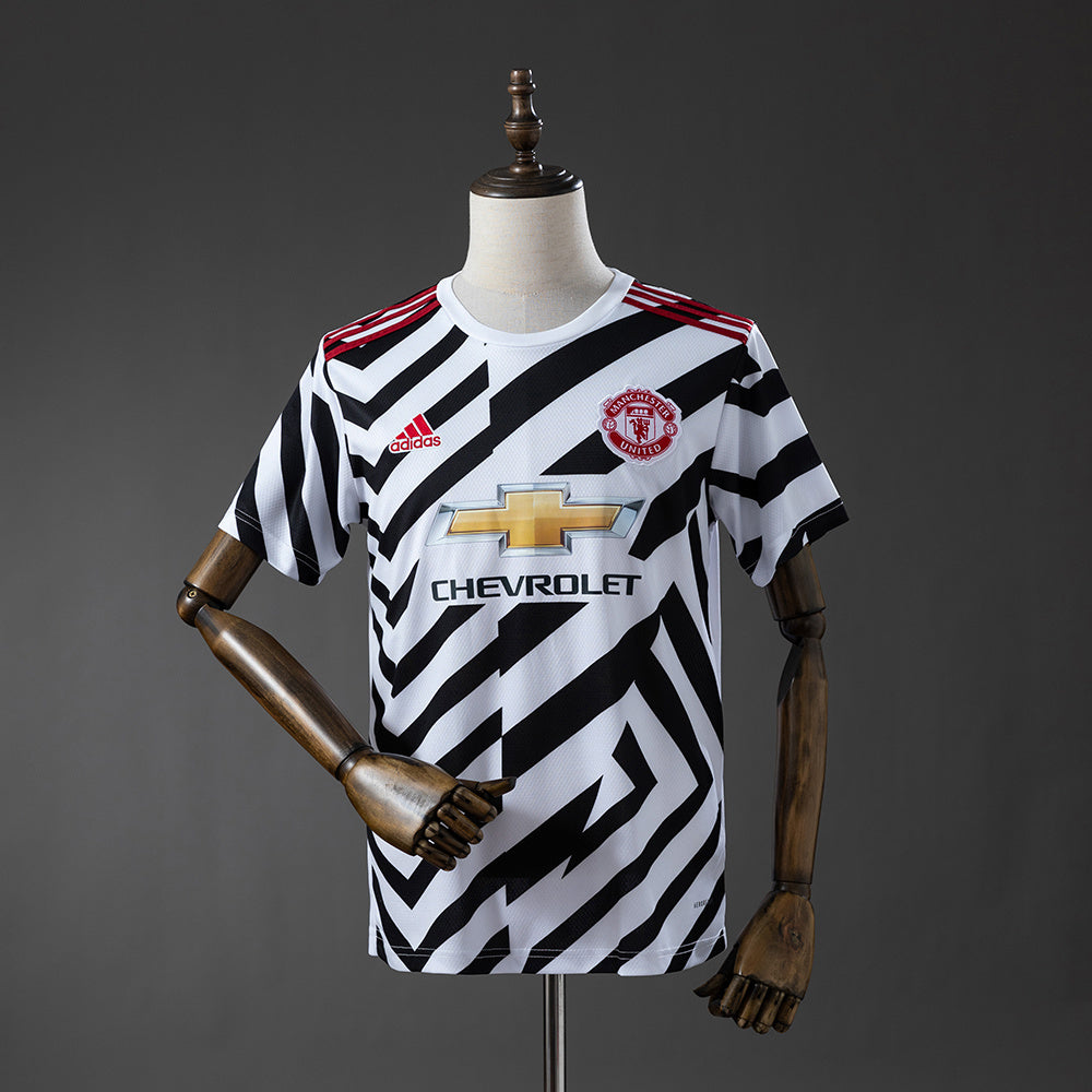 Man United Third Jersey 2020-21 Retro Football Kit Soccer Shirt