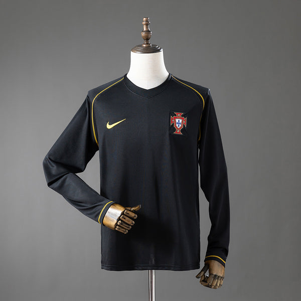 Retro Portugal Away Jersey 2006 Long Sleeves Football Kit Soccer Shirt