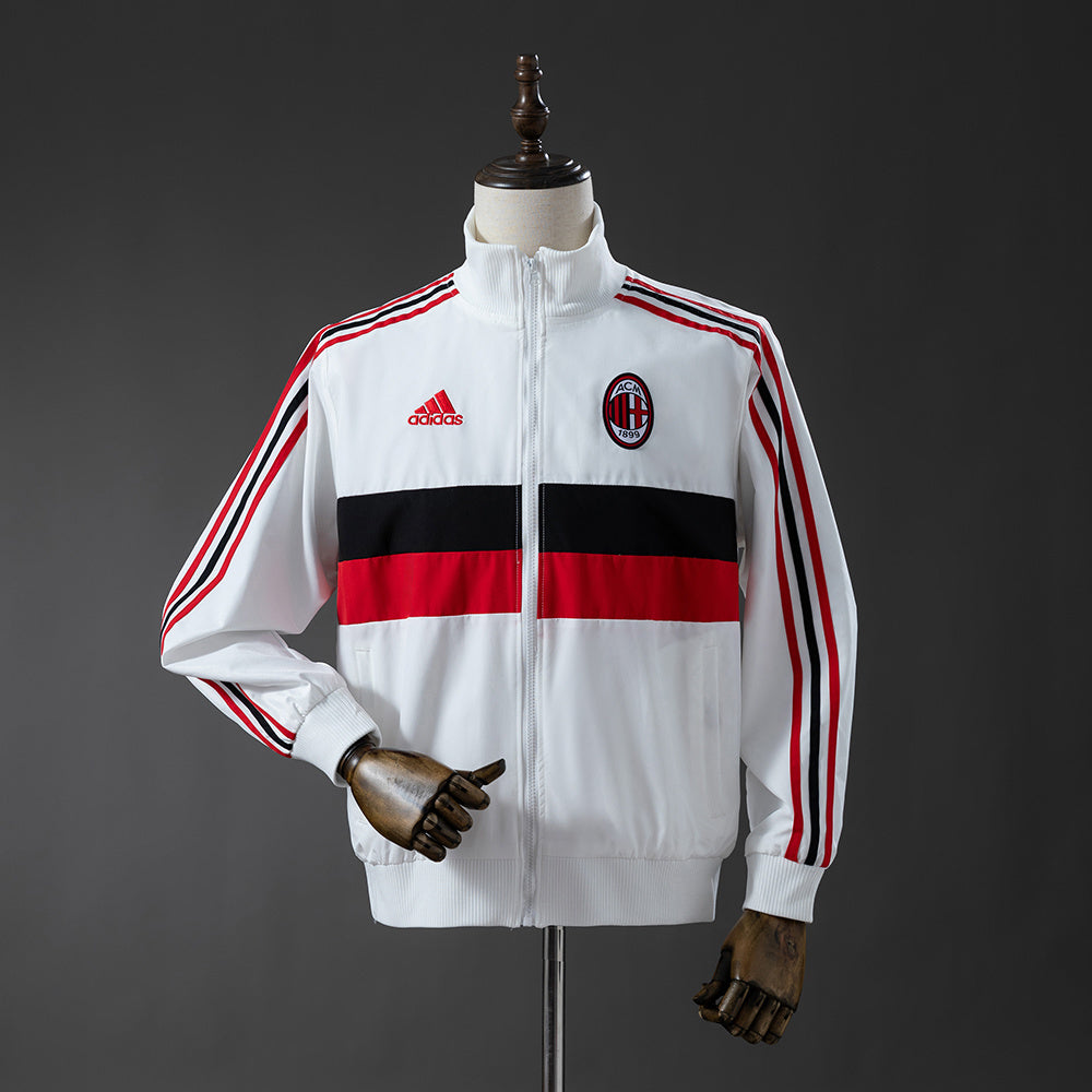 AC Milan Windbreaker 2025/26 White Football Kit