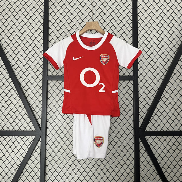Retro Kids Arsenal Home Jersey 02/04