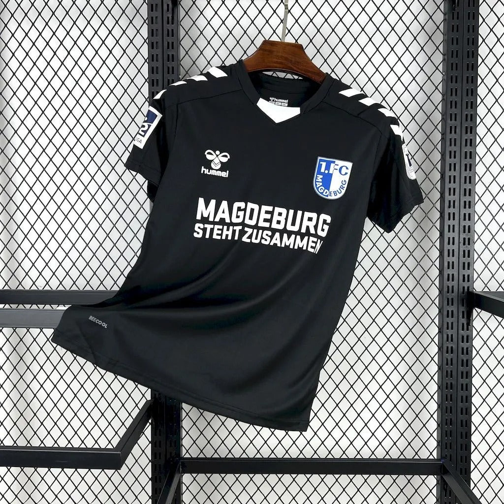 1. FC Magdeburg Jersey 25/26 Black Commemorative Football Kit Soccer Jersey