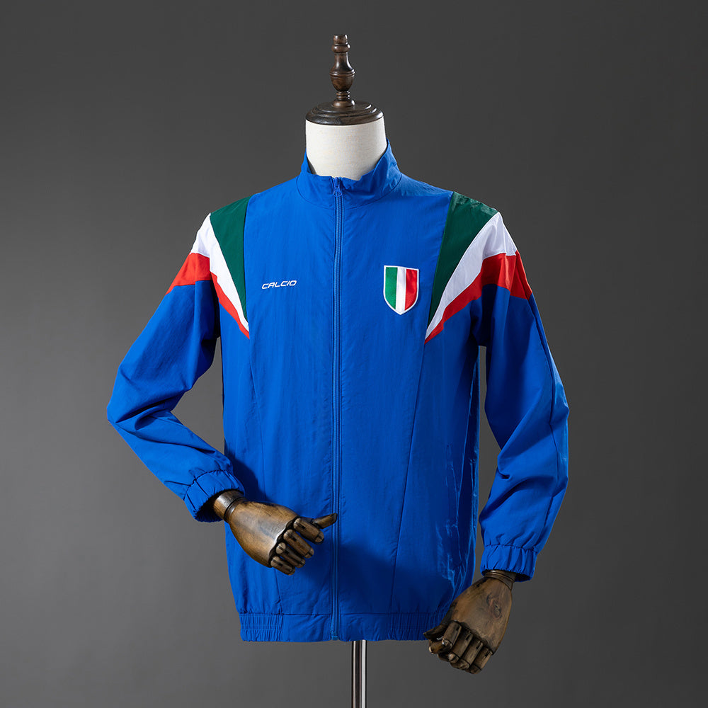 Italy Windbreaker 2025/26 Blue Football Kit