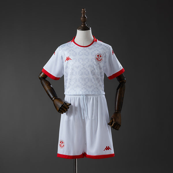 Kids Tunisia Away Jersey 2026 World Cup Football Kit Soccer Shirt