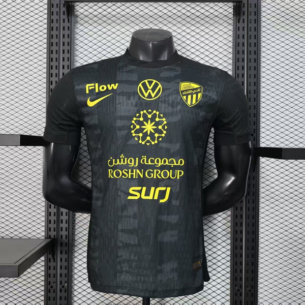 Player Version Al-Ittihad Jeddah Jersey 25/26 Black Football Kit Soccer Jersey