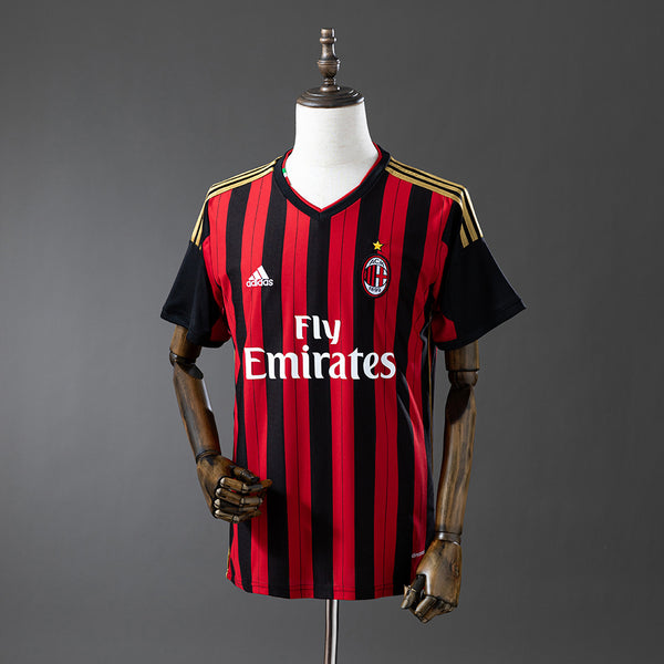 AC Milan Jersey 2013-14 Home Retro Football Kit