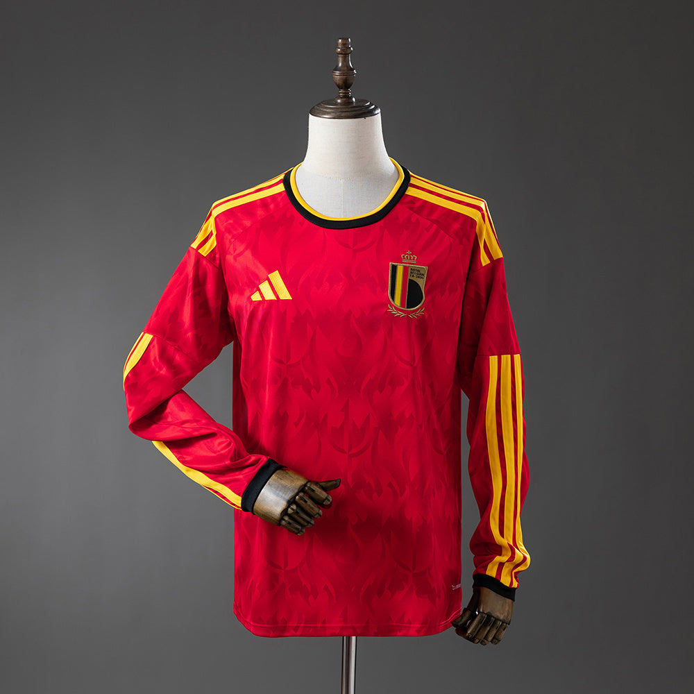Belgium Home Jersey 2026 World Cup Long Sleeves Football Kit Soccer Shirt