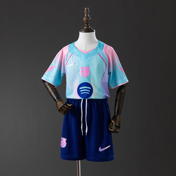 Kids Barcelona Jersey 25/26 Special Football Kit
