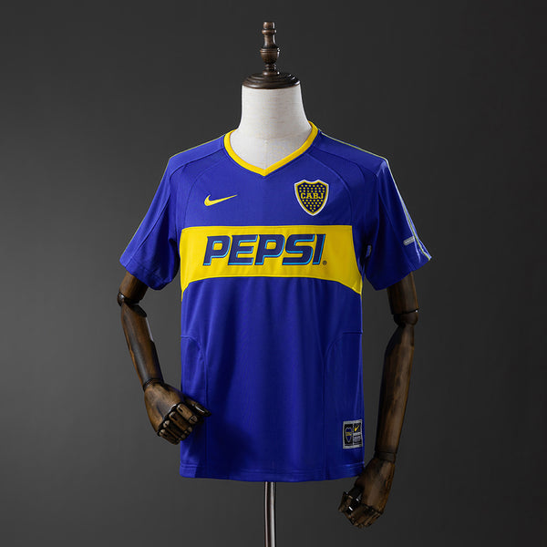 Boca Juniors Jersey 2003-04 Home Retro Football Kit