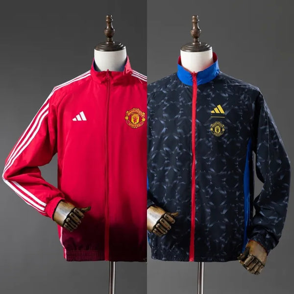 Manchester United Windbreaker 2025/26 Reversible Football Kit - PalmSportss