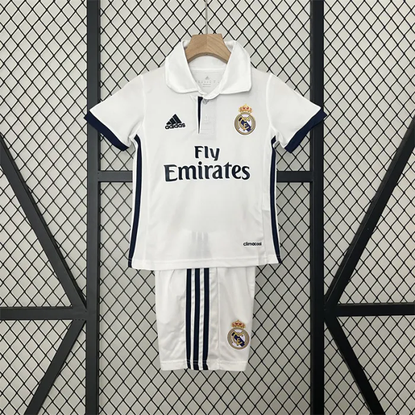 Retro Kids Real Madrid Home Jersey 16/17