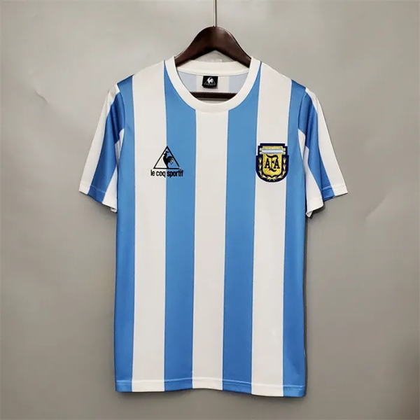 Argentina Jersey Home Kit 1986 Retro Football Team Soccer Shirt