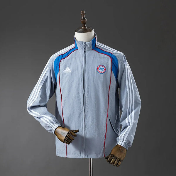 Bayern Munich Windbreaker 2025/26 Grey Football Kit - PalmSportss